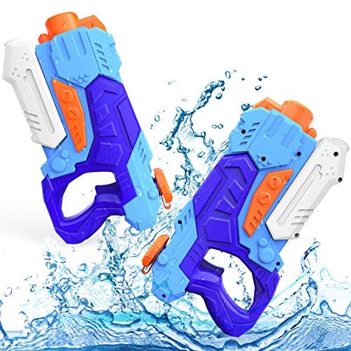 2 Pack Water Pistols with 1200ml large capacity and 33ft long range