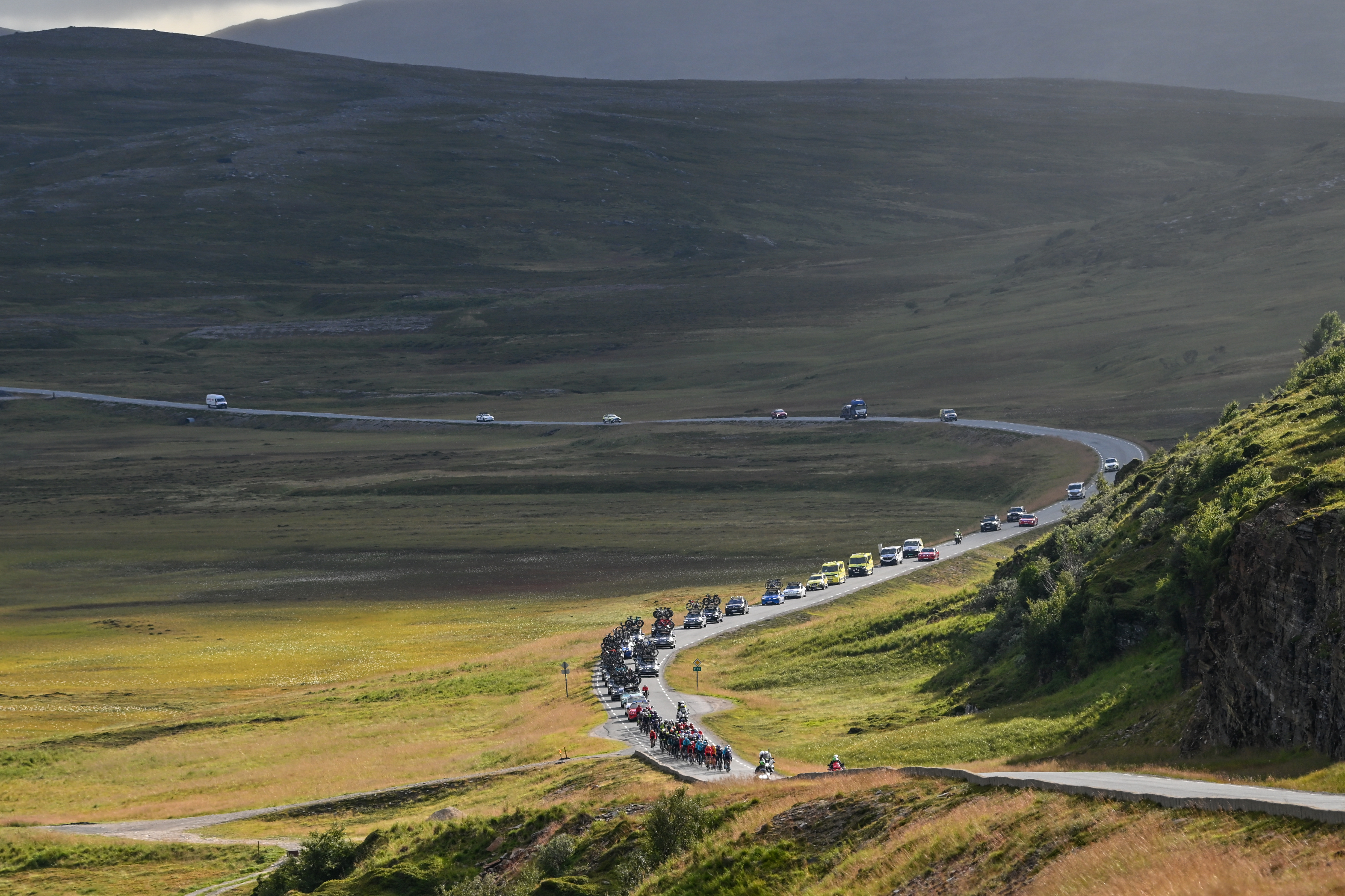 Peloton at the Arctic Tour of Norway
