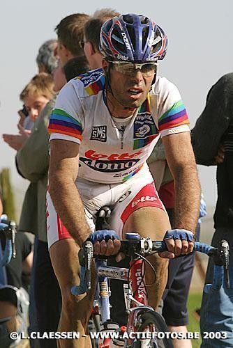 Van Petegem on the way to Roubaix