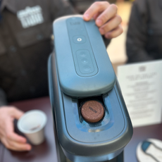Trying out the new Lavazza Tabl&iacute; machine 