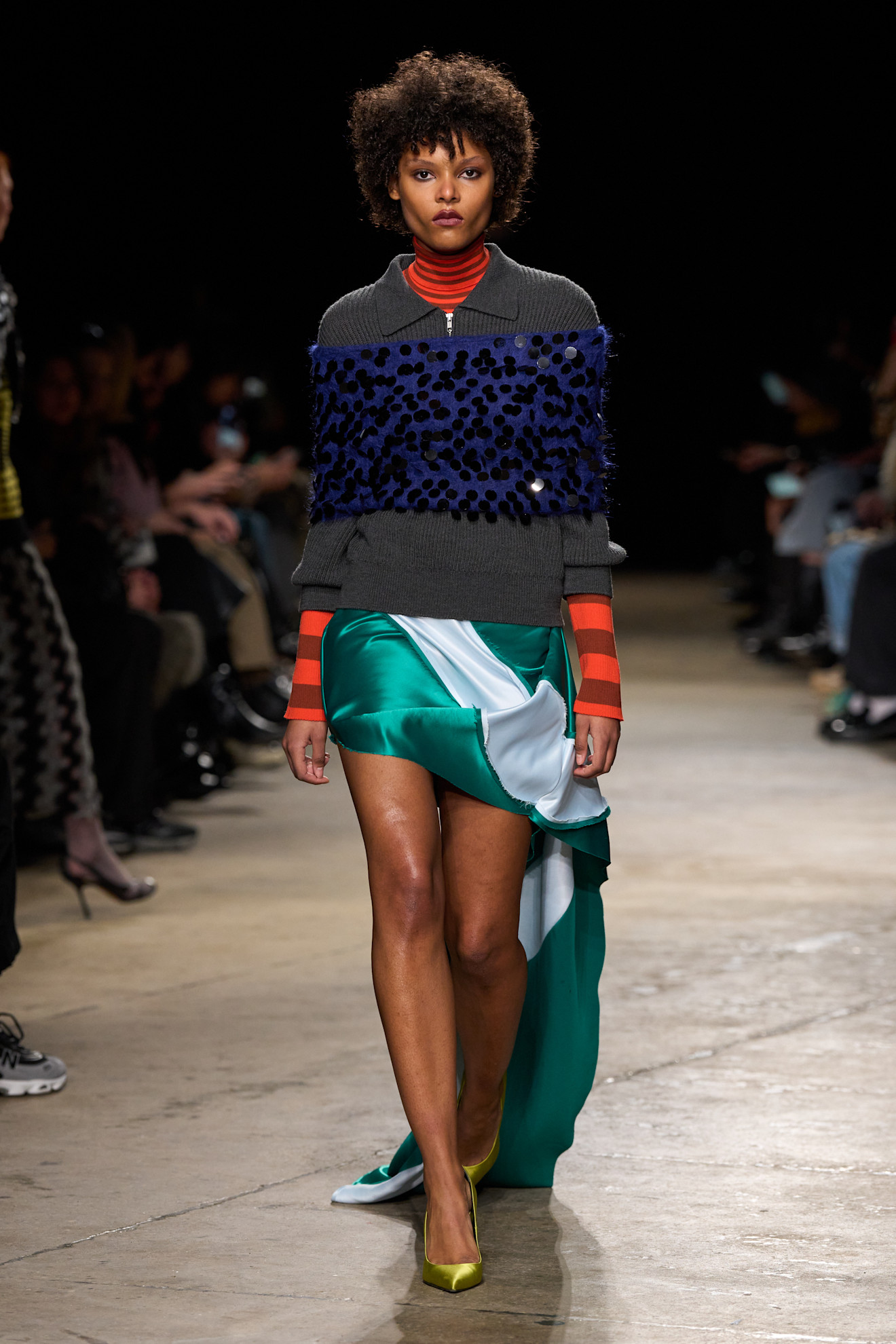 The turquoise color trend on Zankov's Fall 2026 runway
