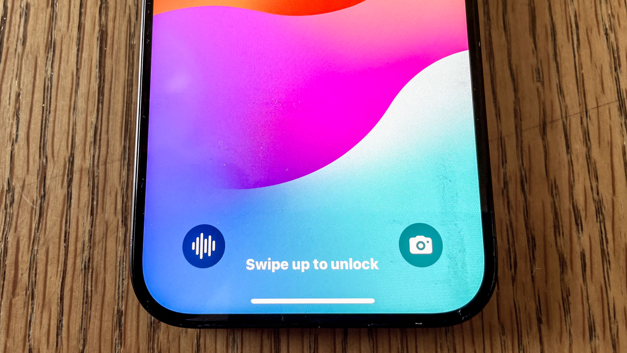 Voice memo lock screen widget