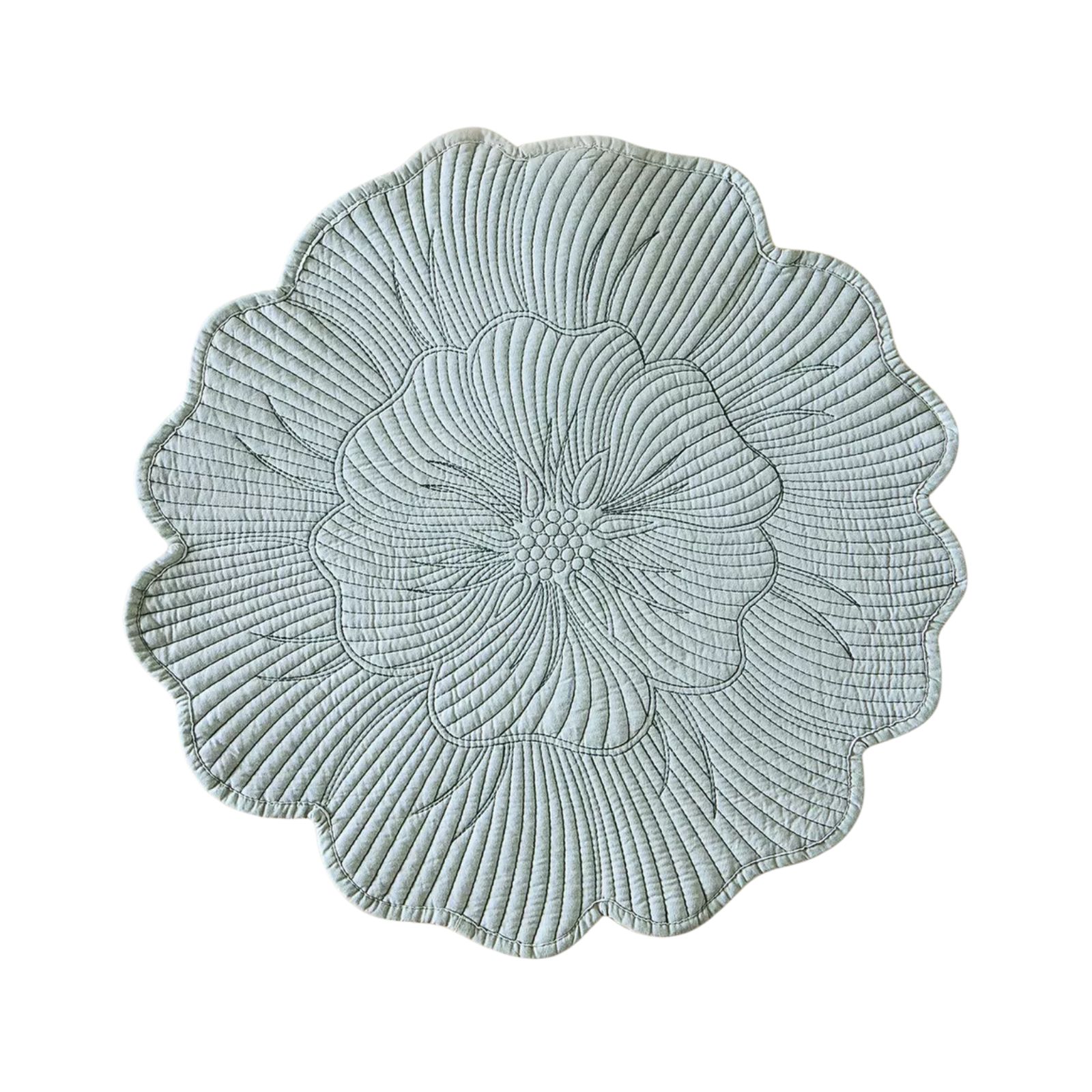 powder blue peony placemat