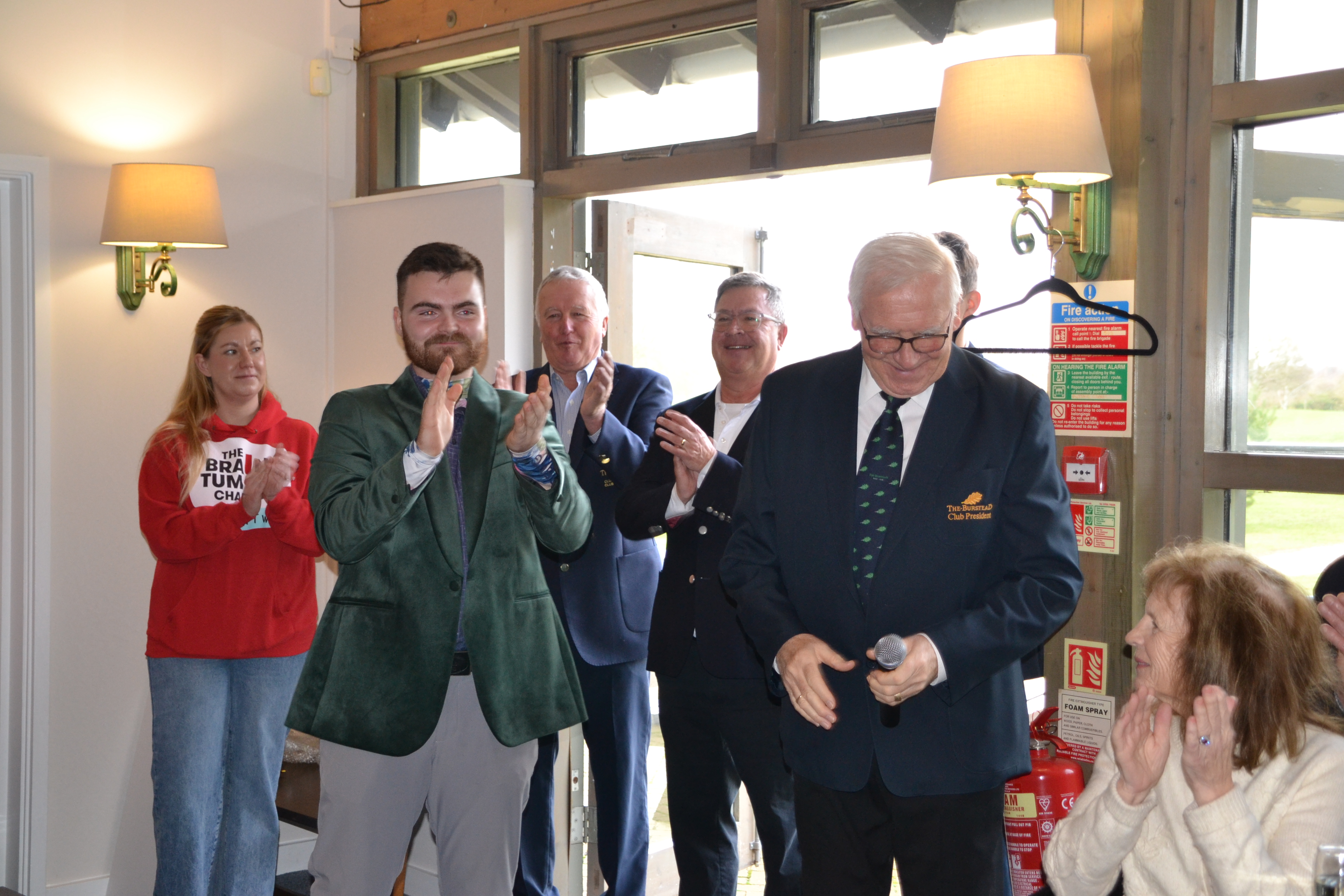 Joey Grogan is welcomed in as captain at The Burstead Golf Club in Essex
