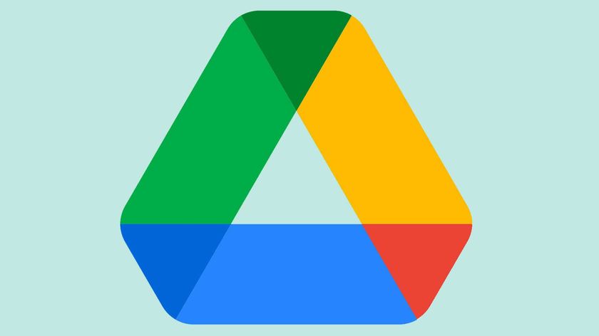 Google drive logo on a light blue background