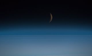 Total Lunar Eclipse of July 28, 2018 from the ISS