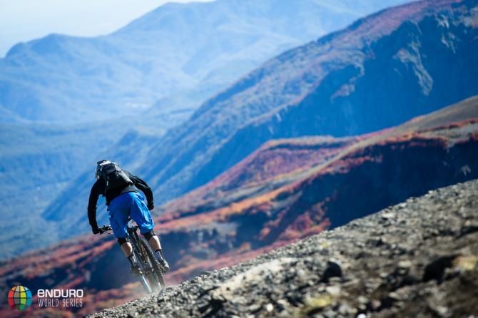An enduro racer in Chile
