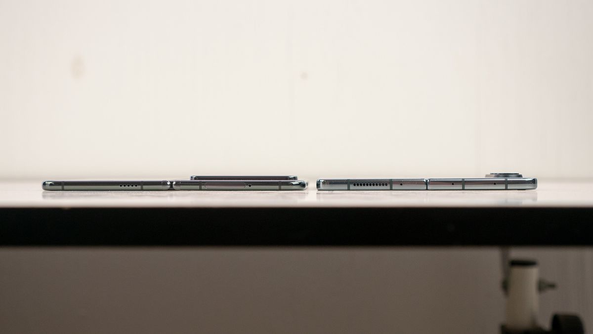 Comparing the Google Pixel Fold with the Samsung Galaxy Z Fold 4 when completely unfolded