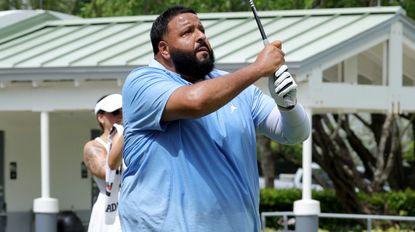 DJ Khaled playing golf