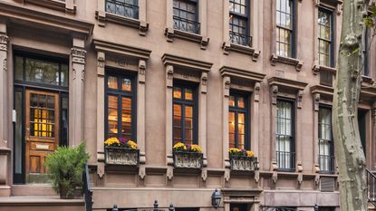 Walter Cronkite’s house, brownstone exterior in NYC