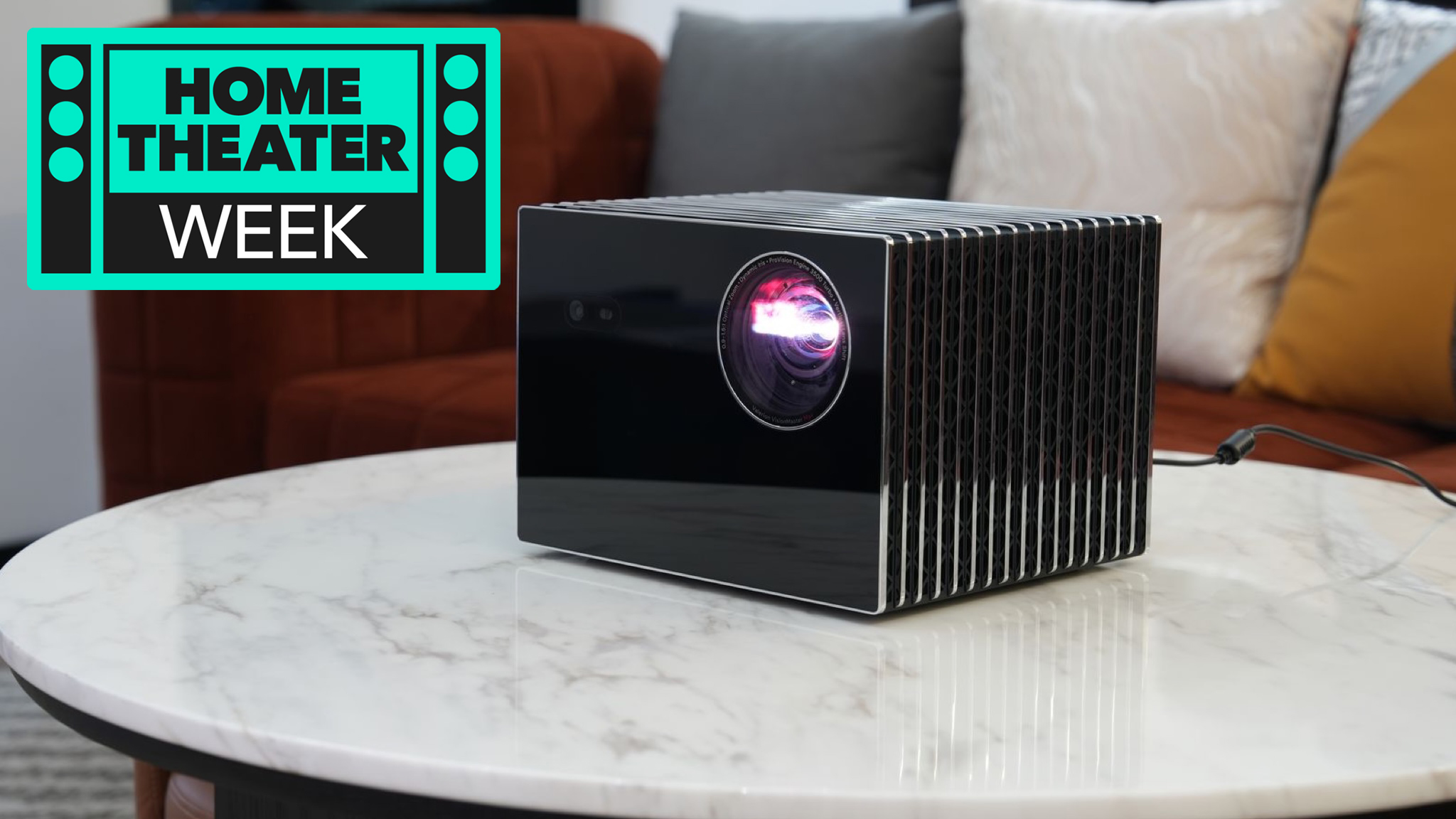 The Valerion VisionMaster Max on a marble table