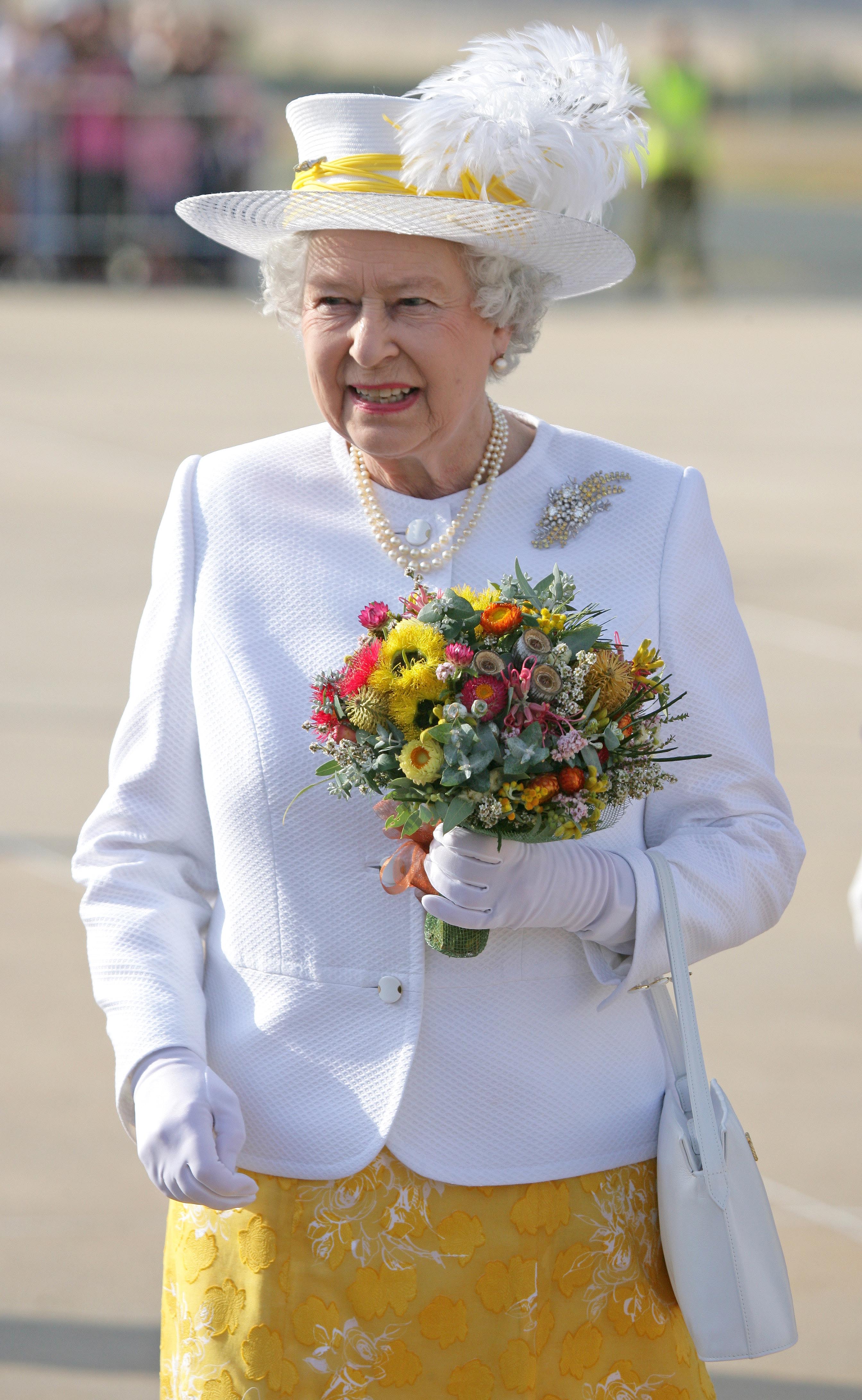 Queen Elizabeth II &amp;amp; The Duke Of Edinburgh Visit Australia. Arrival At Canberra. . (Photo by Mark Cuthbert/UK Press via Getty Images)