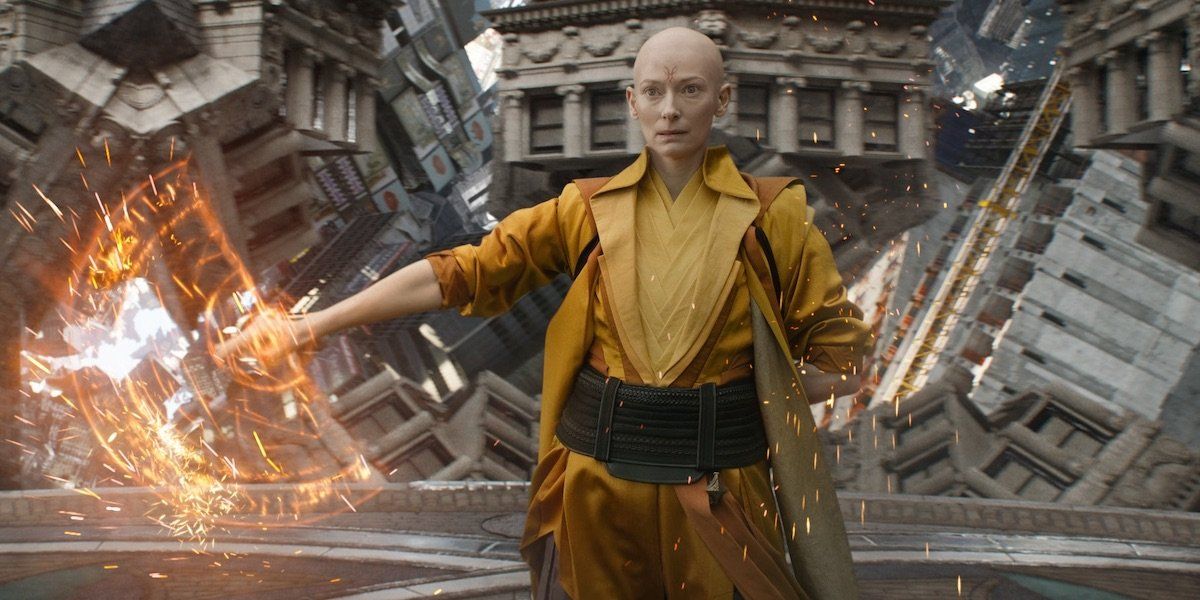 Tilda Swinton as The Ancient One in Doctor Strange