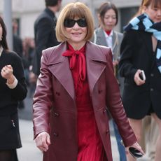Anna Wintour attends the fall 2026 shows in Milan and London