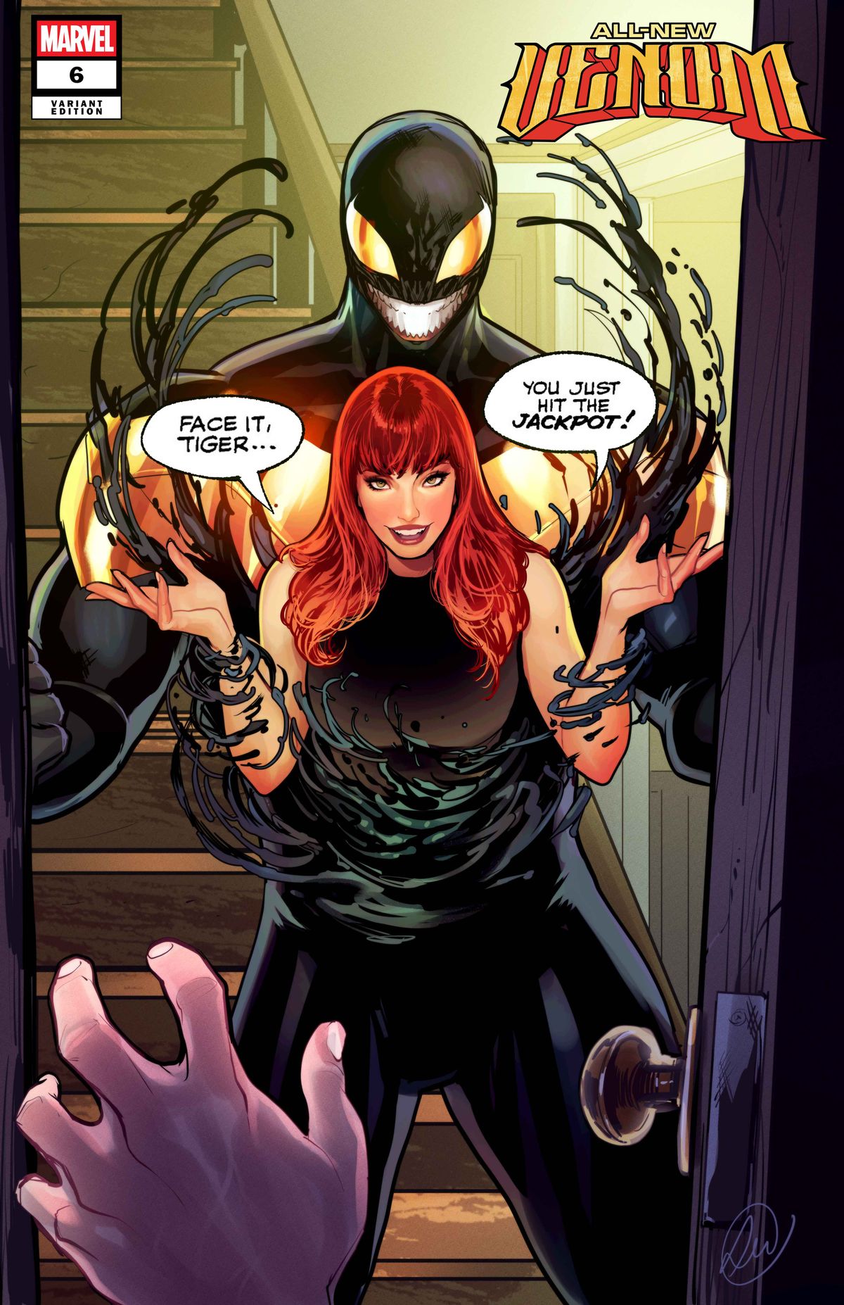Marvel Comics All-New Venom covers featuring Mary Jane Watson as the all-new Venom