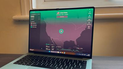 Proton VPN displayed on a Windows laptop