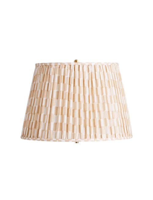 Gathered Straight Empire Shade in Blush Antonine by Novogratz