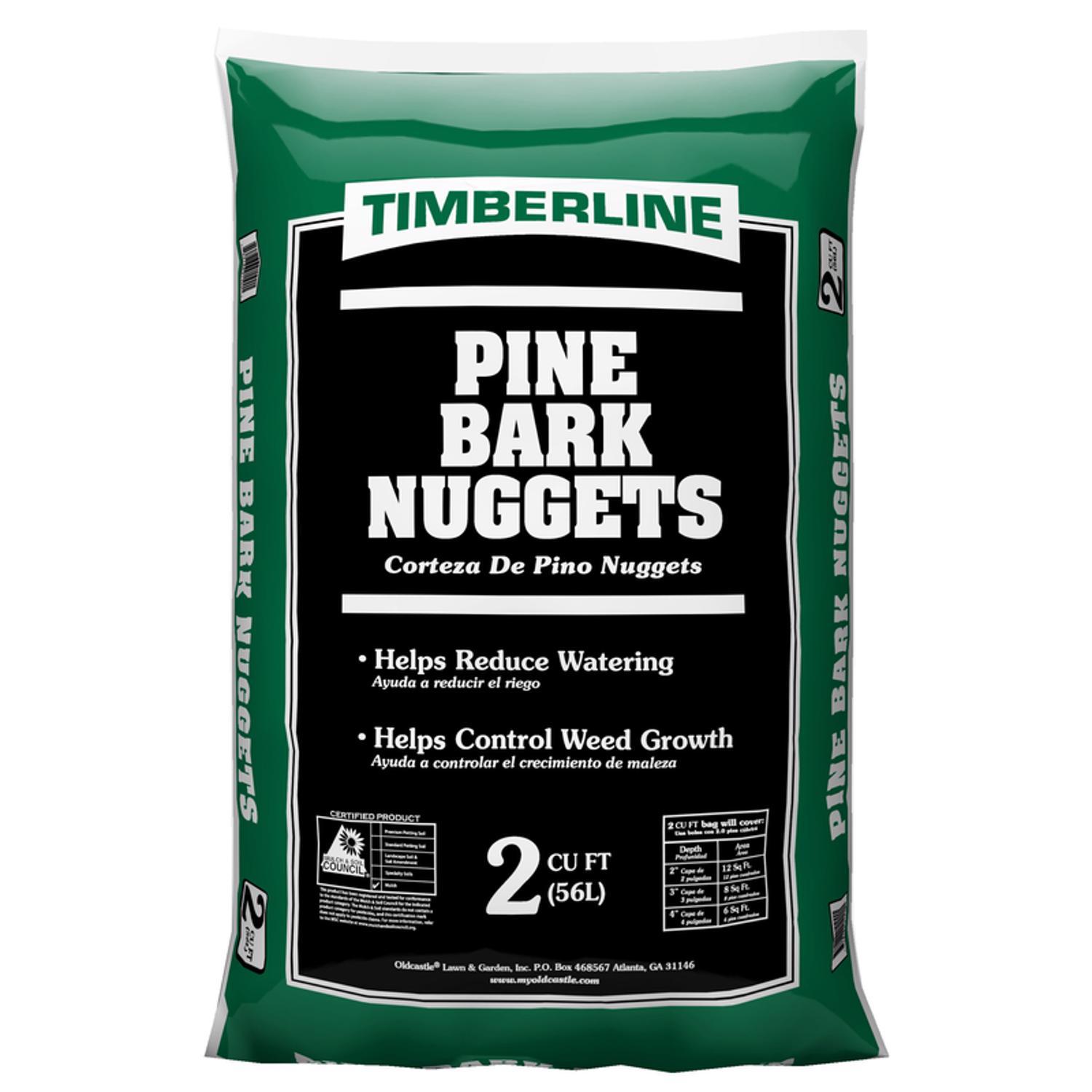 Timberline Natural Pine Bark Nuggets 2 Cu Ft