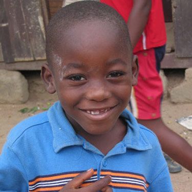 smiling child in ghana africa