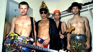 Flea, Anthony Kiedis, Hillel Slovak and Cliff Martinez in 1984Red Hot Chili Peppers 1984