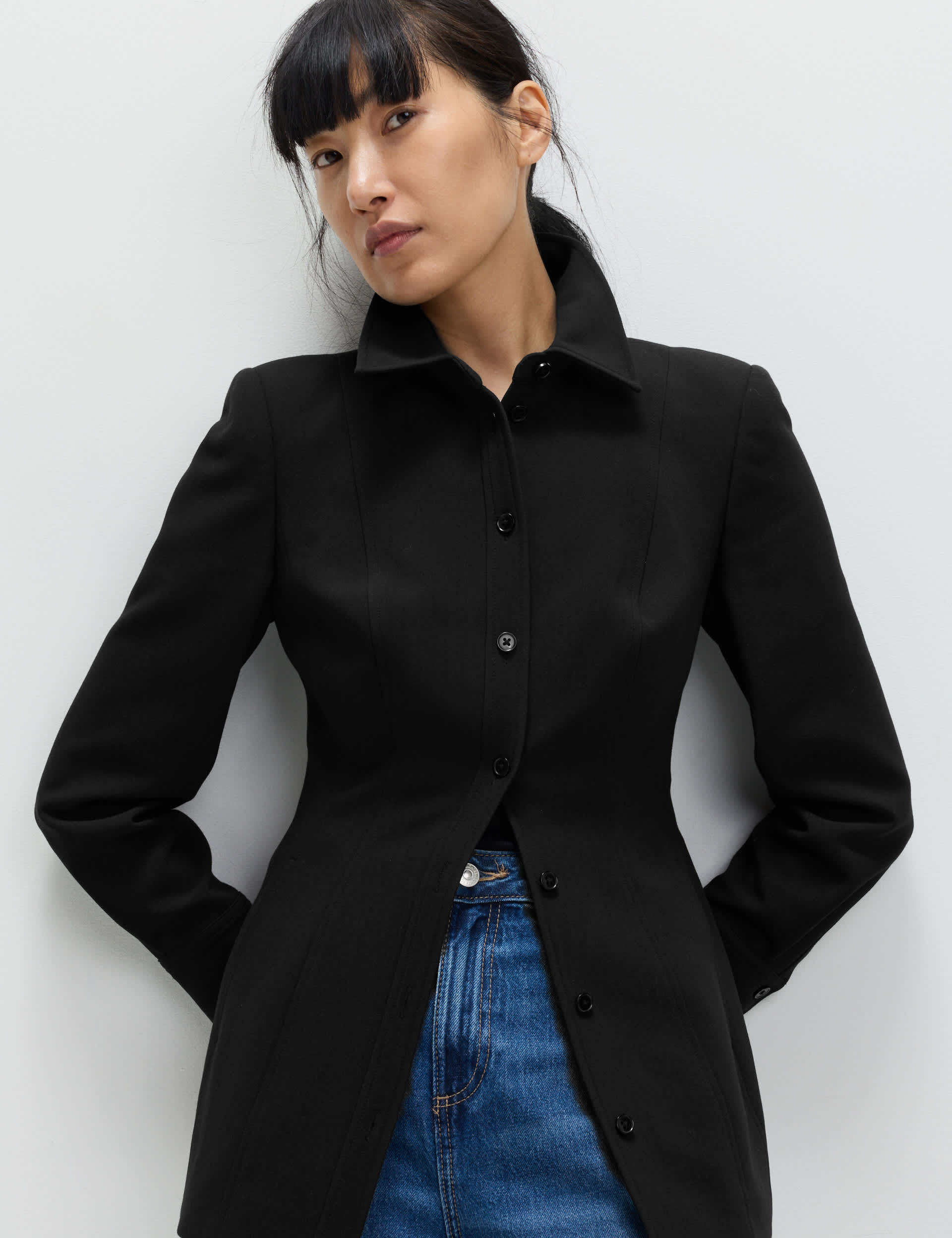 Tailored Cinched Waist Jacket