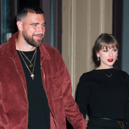 Taylor Swift and Travis Kelce seen in NoHo on November 06, 2025 in New York City
