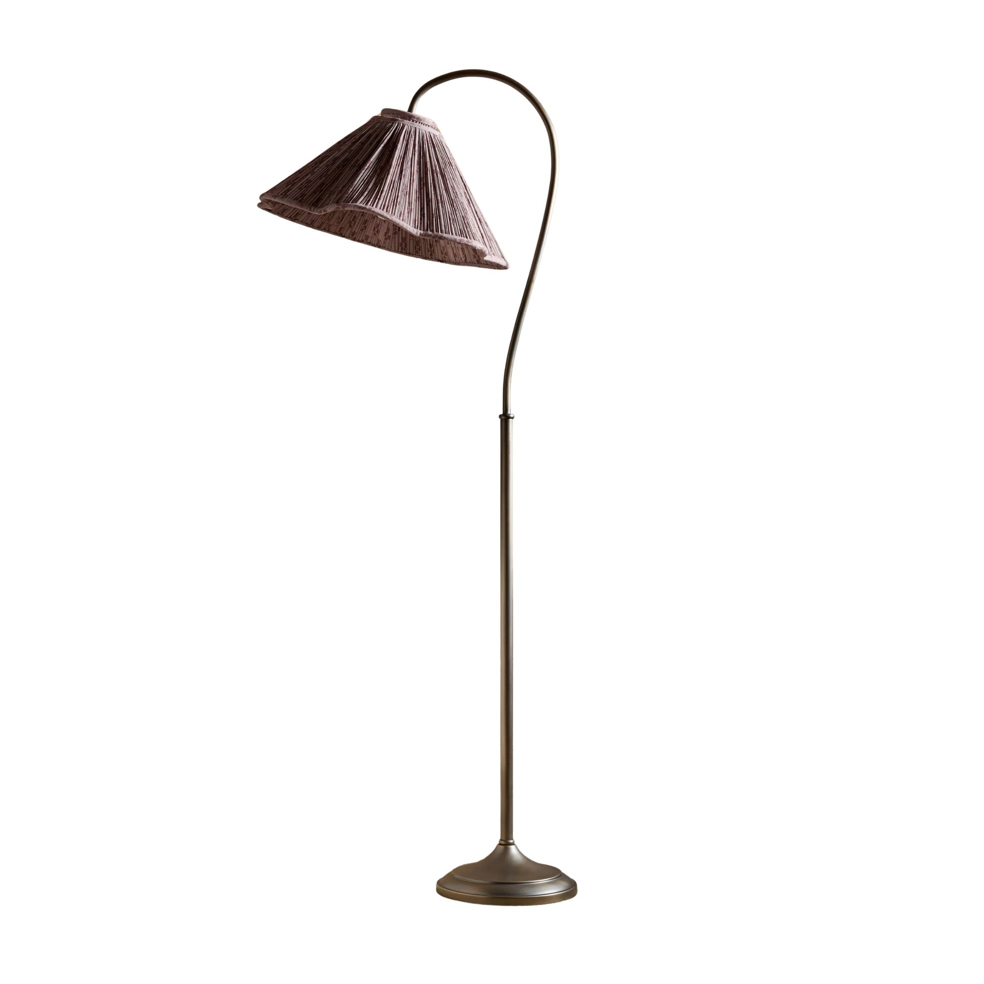 burgundy floor lamp