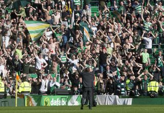 Rodgers quickly won the Hoops fans over as Celtic dominated the Scottish competitions under his supervision