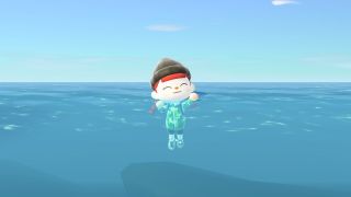 Swimming in Animal Crossing: New Horizons