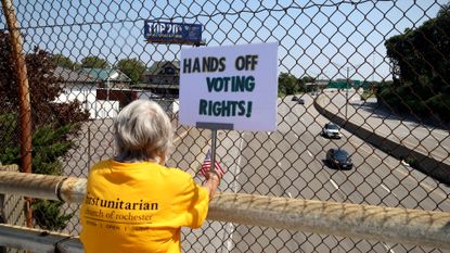 Demonstrations hold rallies around the country against gerrymandering,