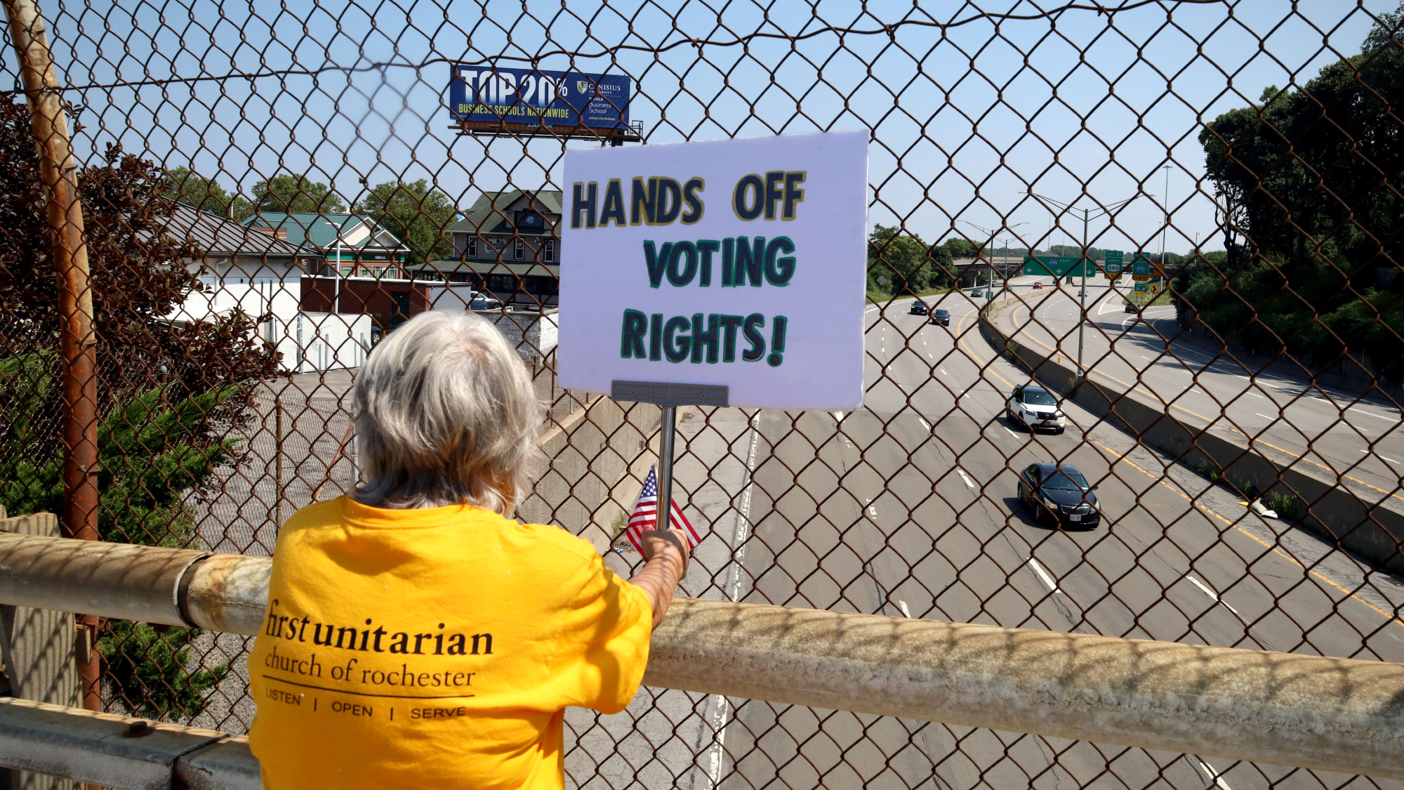 Demonstrations hold rallies around the country against gerrymandering,