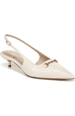 Farrah Kitten Heel Pointed Toe Slingback Pump