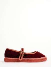 Flora Velvet Espadrille - Marmalade