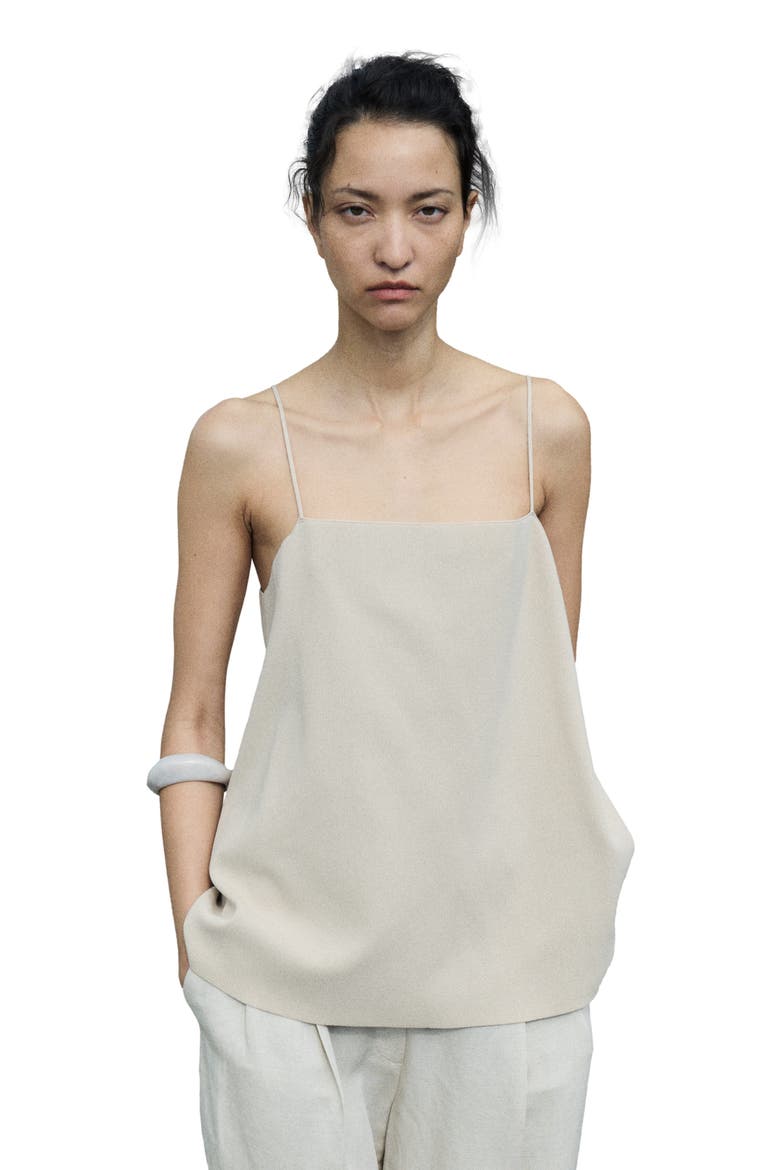 Fine-Knit Strappy Top