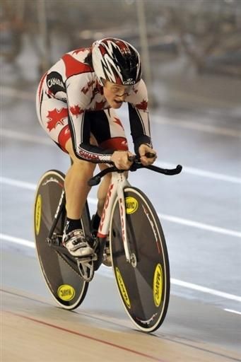 Canada's Tara Whitten is a prime medal contender for the women's individual pursuit.