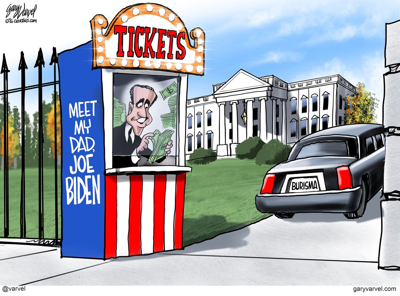 Political Cartoon U.S. Hunter Biden Burisma Ukraine