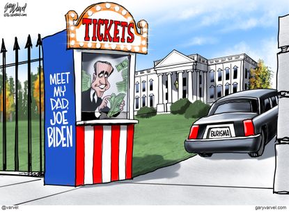 Political Cartoon U.S. Hunter Biden Burisma Ukraine