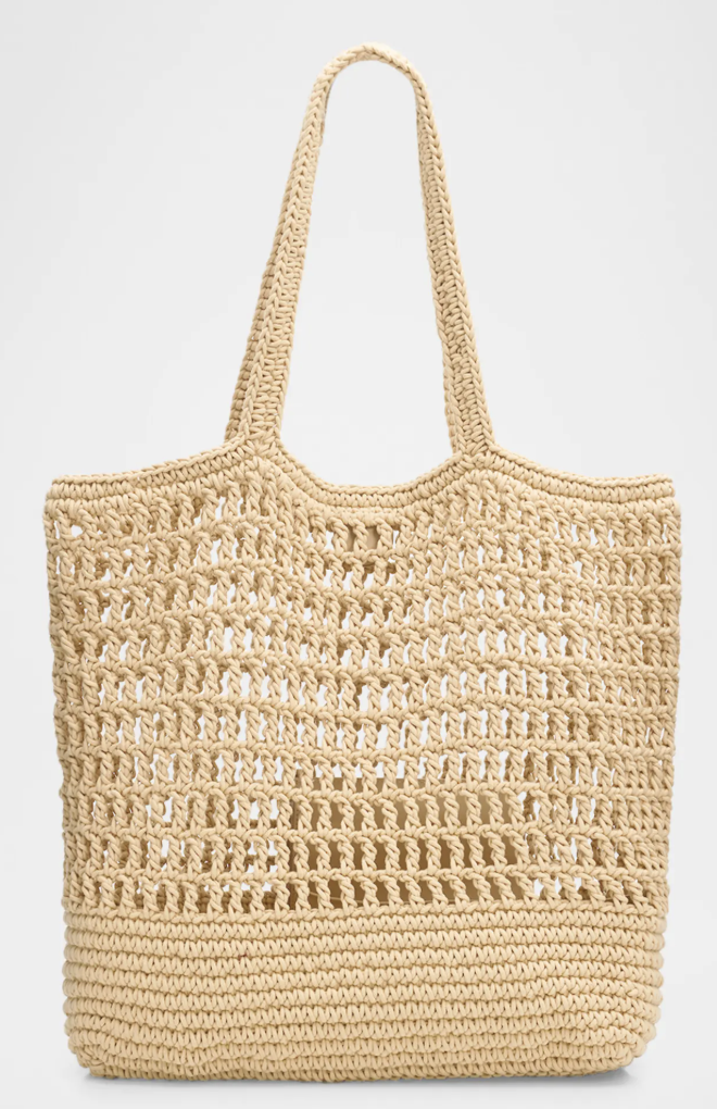 Vince, Barcelona Large Cotton Crochet Tote Bag