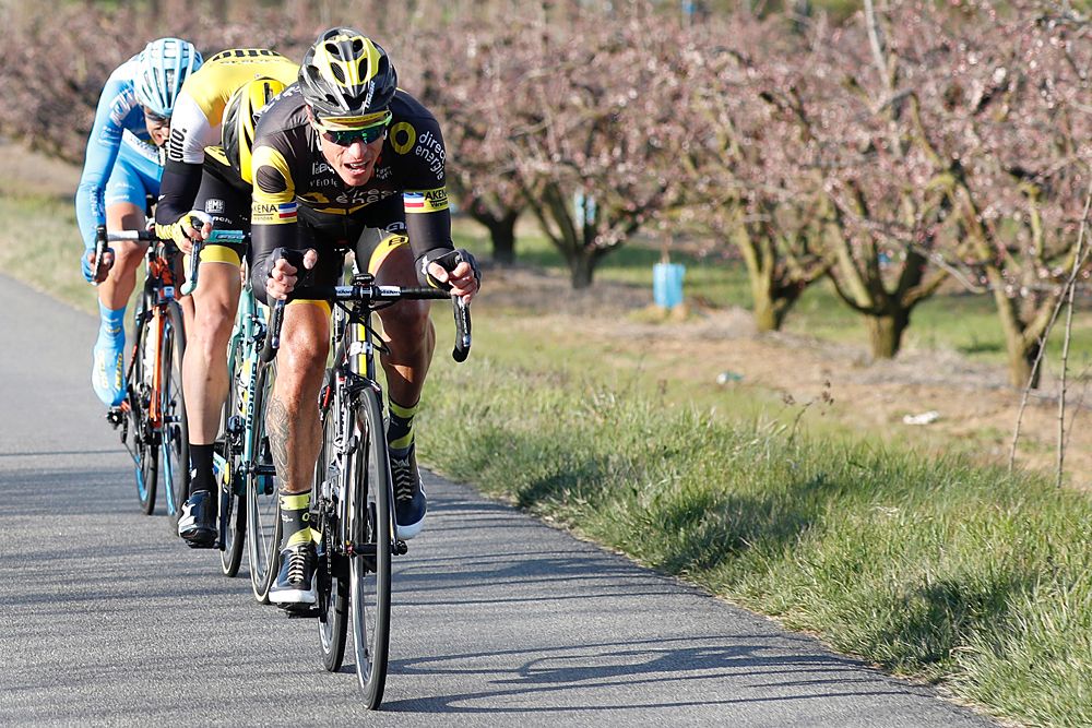 Sylvain Chavanel drives the breakaway