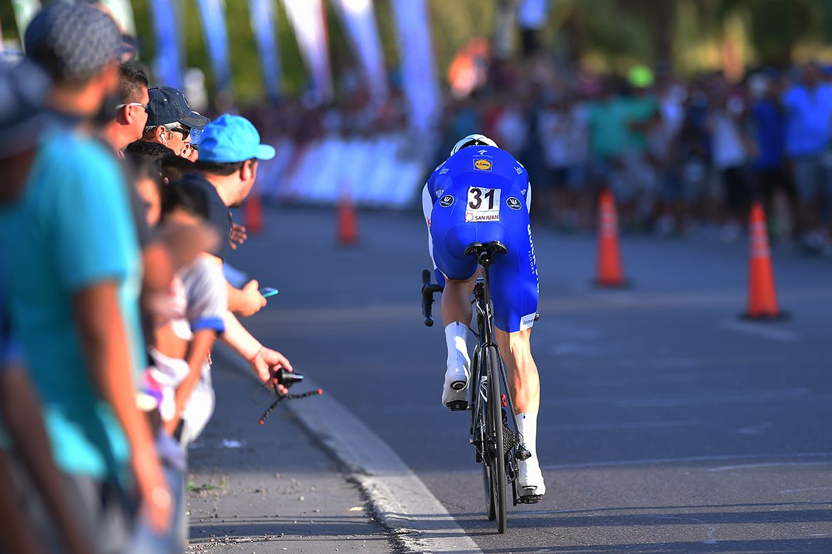 Tom Boonen makes his way round the course