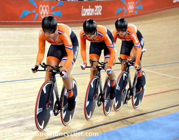 The Netherlands' team pursuit squad
