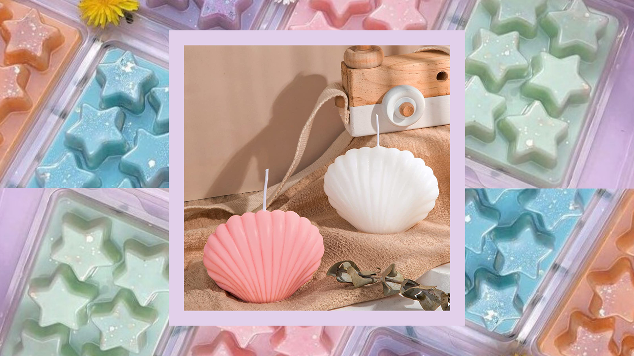 Seashell candle