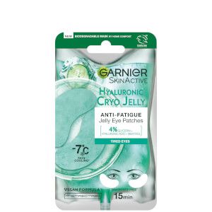 Garnier Anti-Fatigue Hyaluronic Acid and Icy Cucumber Cryo Jelly Eye Patches