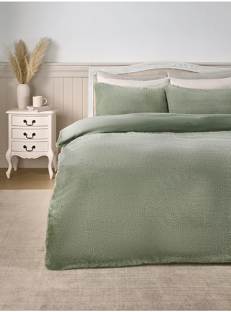 Stacey Solomon Faux Fur Ripple Duvet Set