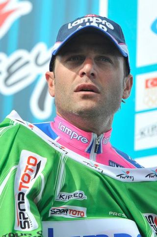 Alessandro Petacchi (Lampre - ISD) leads the points classification.