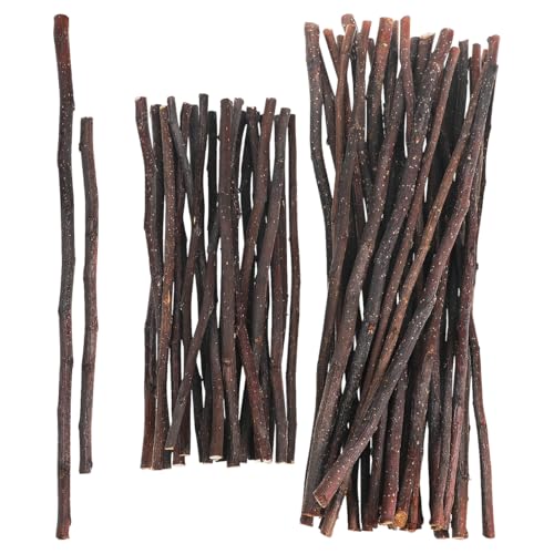 Villcase Craft Sticks, 50pcs Wood Twigs for Crafts 7.8" and 12" Wood Log Sticks Long Wooden Branches for Decoration, Diy Photo Props, School Projects, Festival Decoration