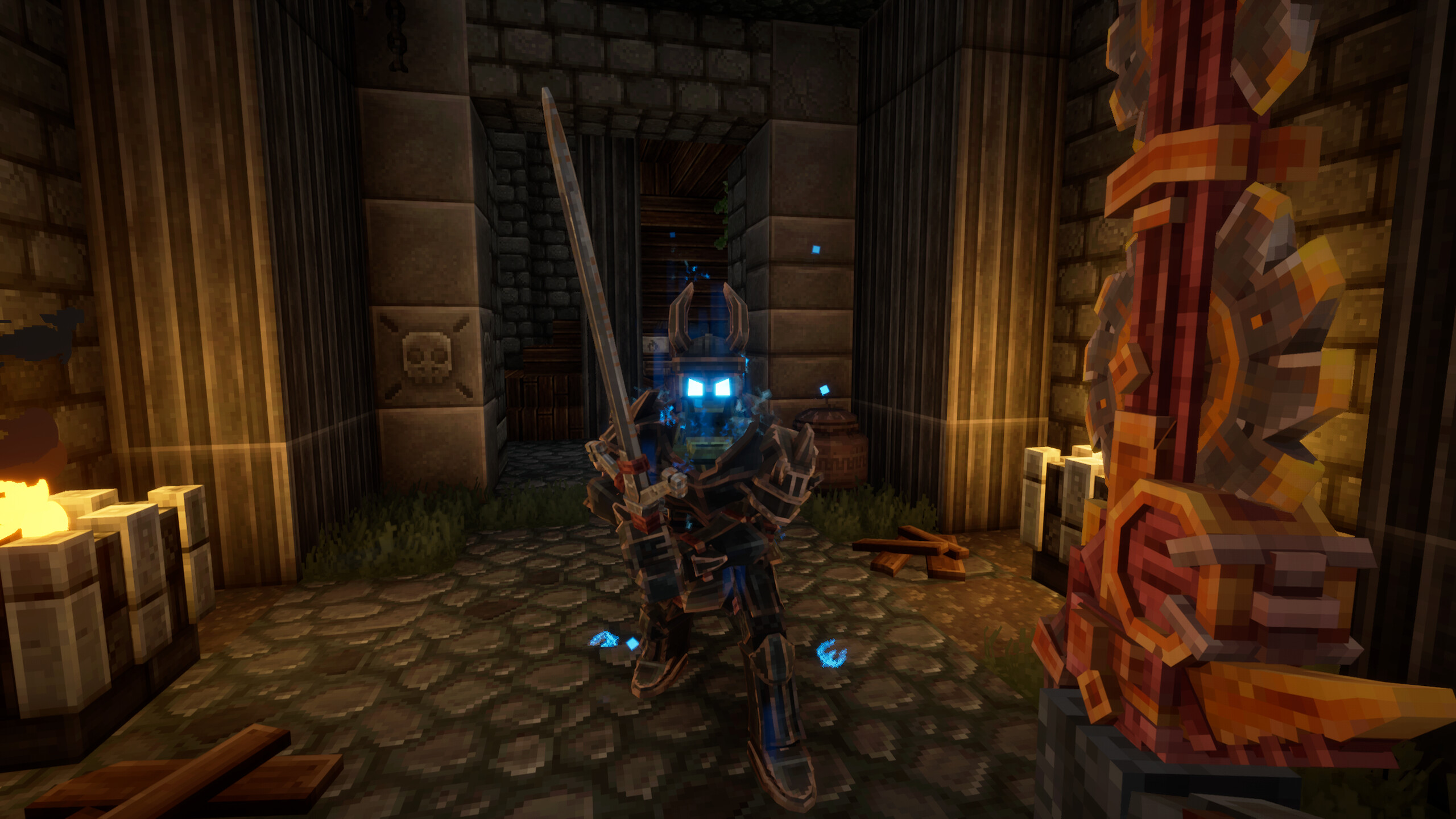 A skeleton warrior