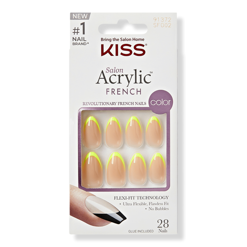 Salon Acrylic French Color Press on Nails - Hype