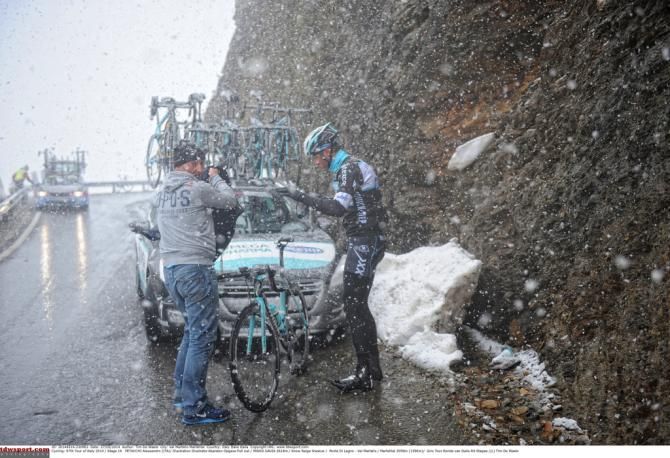 Alessandro Petachhi packs up bags and ends the Giro for 2014