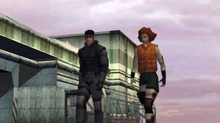 Solid Snake and Meryl in Metal Gear Solid